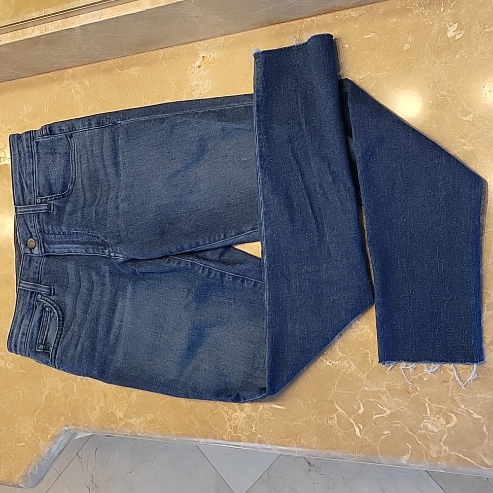 JOE'S Dark Denim 5-pocket Raw Hem Jeans, 27